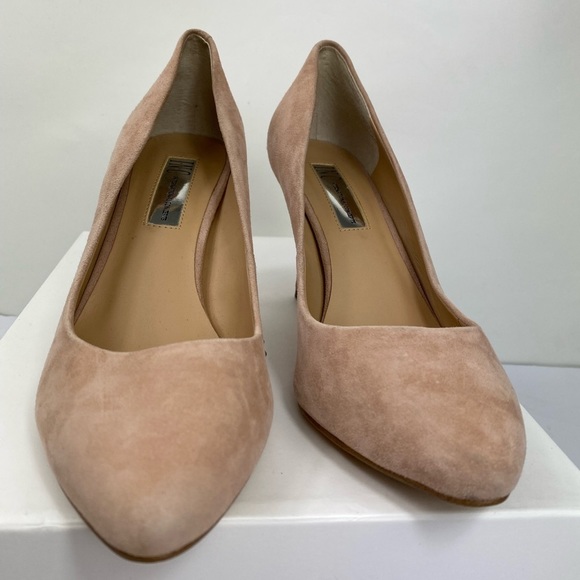 INC International Concepts Zitah Pointed Toe Pump Sz7.5M Blush Suede - Picture 2 of 12